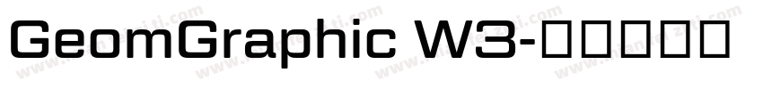 GeomGraphic W3字体转换